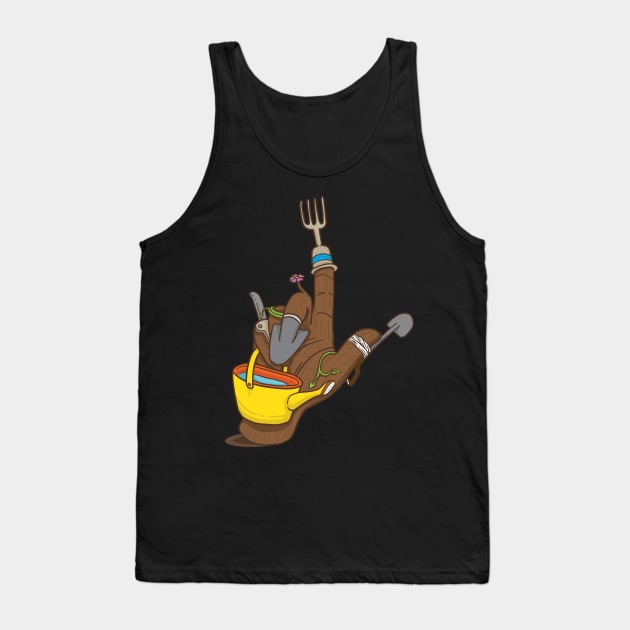 Gift for Gardners Garden Tools Gardening Hand Tank Top by Riffize